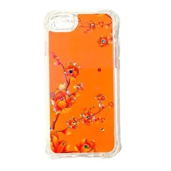 Iphone 7 / 8 / SE Flower Design Case - Coral Pink