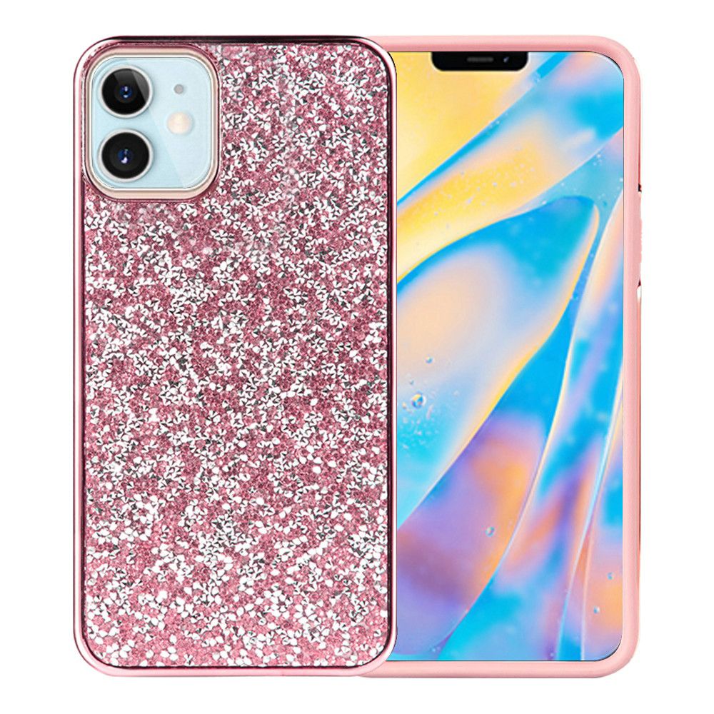Iphone 12 / 12Pro (6.1 Inch) Rock Diamond Case Pink