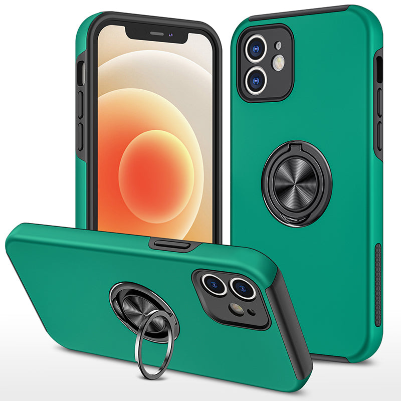 Iphone 12 / 12Pro ( 6.1 Inch ) Round Ring Case Green