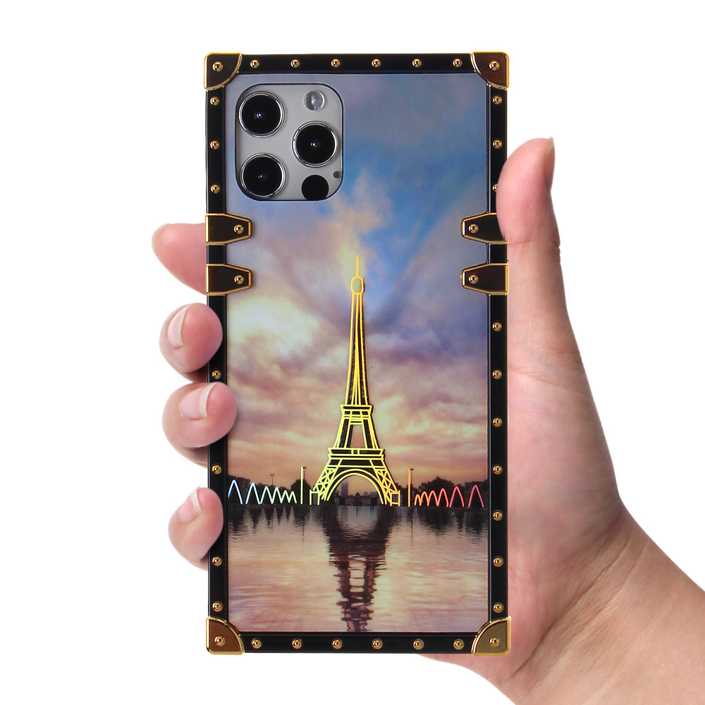 Iphone 12 / 12Pro (6.1 Inch) Design Case Eiffel Sunset