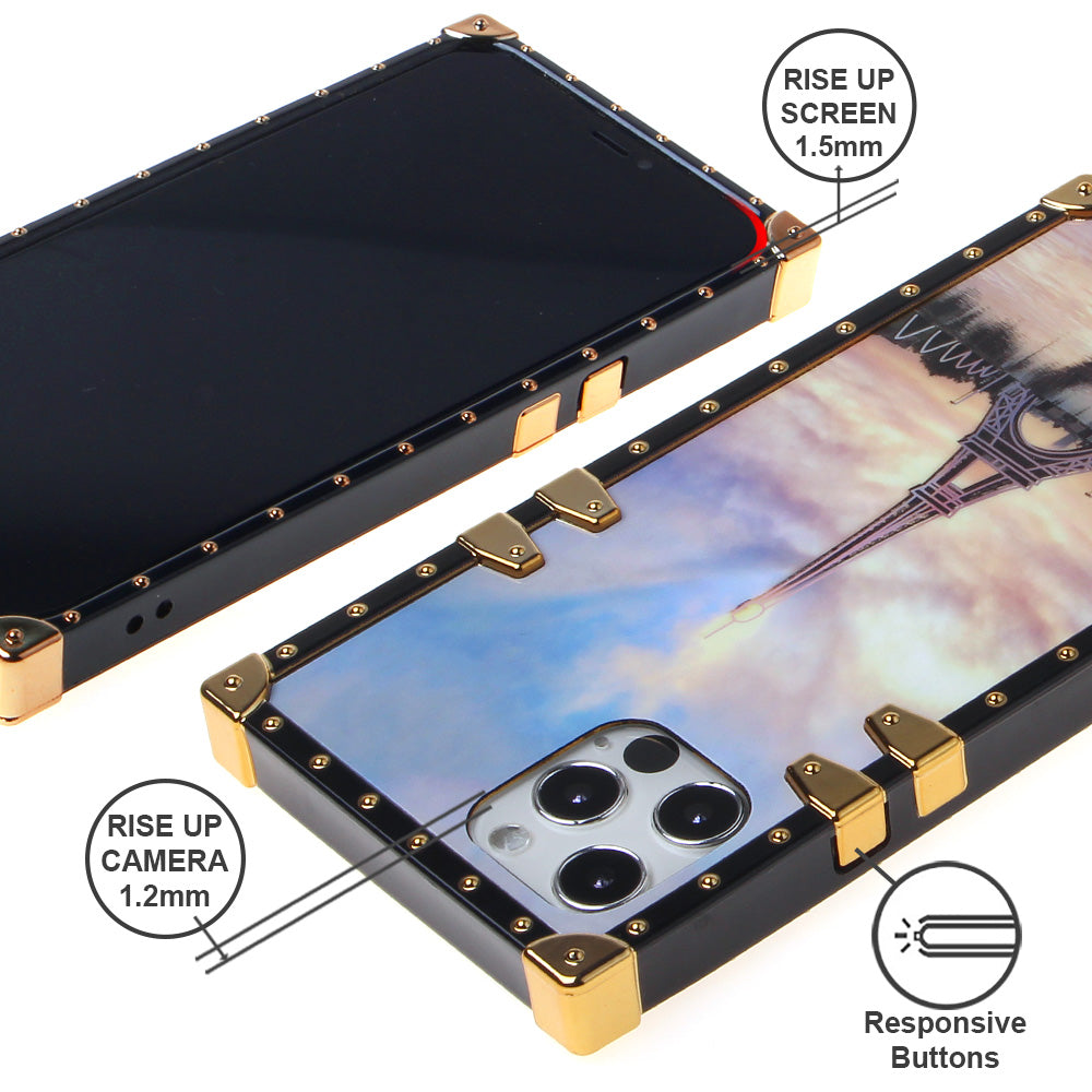 Iphone 12 / 12Pro (6.1 Inch) Design Case Eiffel Sunset