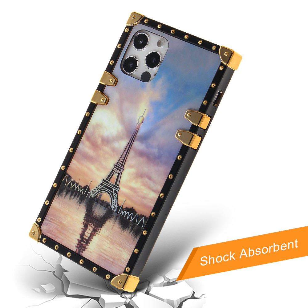 Iphone 12 / 12Pro (6.1 Inch) Design Case Eiffel Sunset