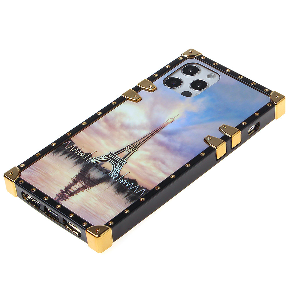 Iphone 12 / 12Pro (6.1 Inch) Design Case Eiffel Sunset
