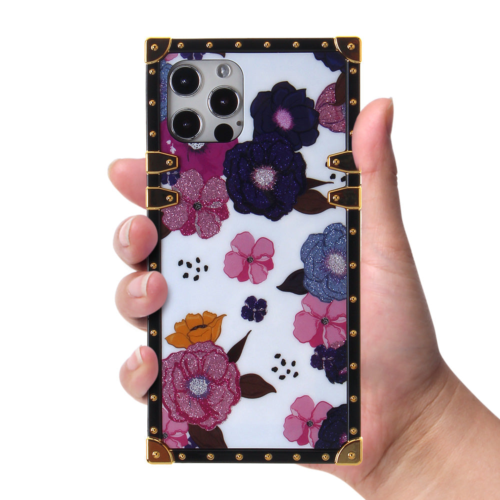Iphone 12Pro Max ( 6.7 Inch) Design Case Flowers On White