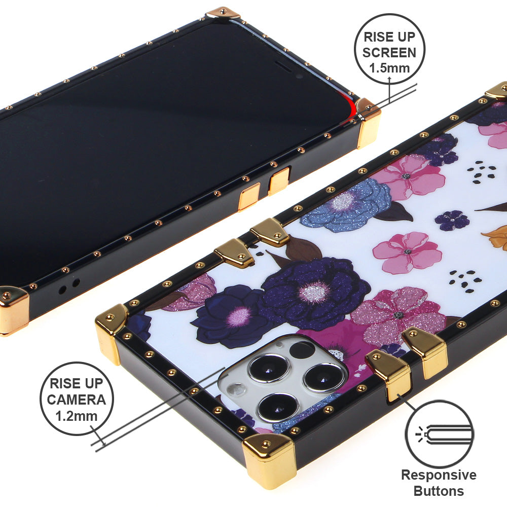 Iphone 12 / 12Pro (6.1 Inch) Design Case Flowers On White