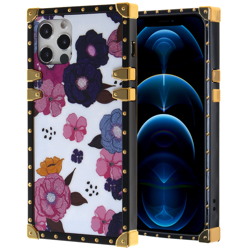 Iphone 12 / 12Pro (6.1 Inch) Design Case Flowers On White