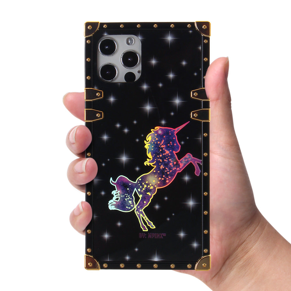 Iphone 12Pro Max ( 6.7 Inch) Design Case Unicorn On Black