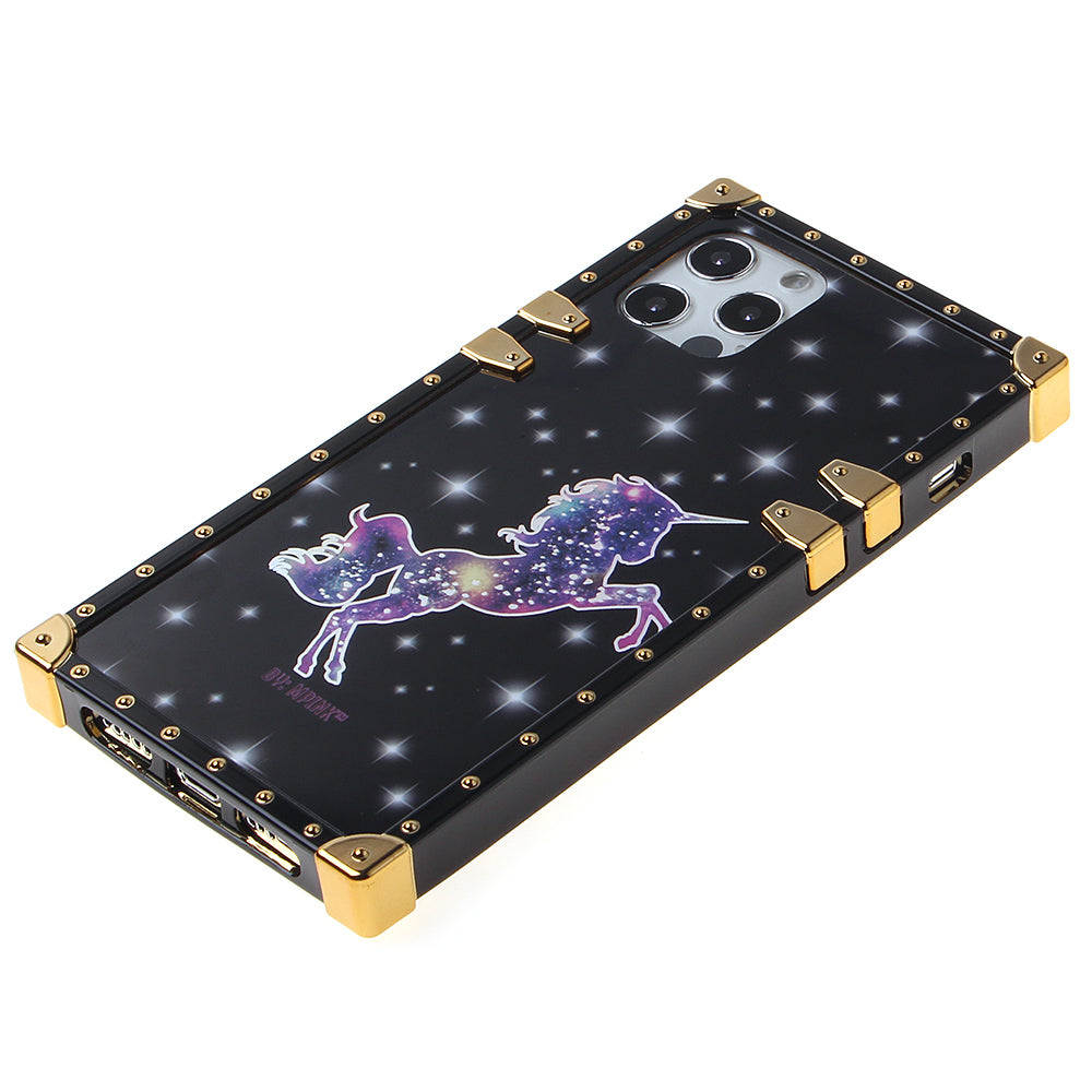 Iphone 12 / 12Pro (6.1 Inch) Design Case Unicorn On Black