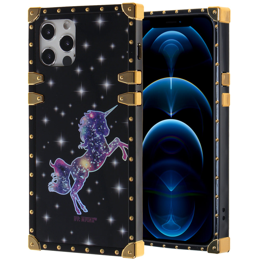 Iphone 12 / 12Pro (6.1 Inch) Design Case Unicorn On Black