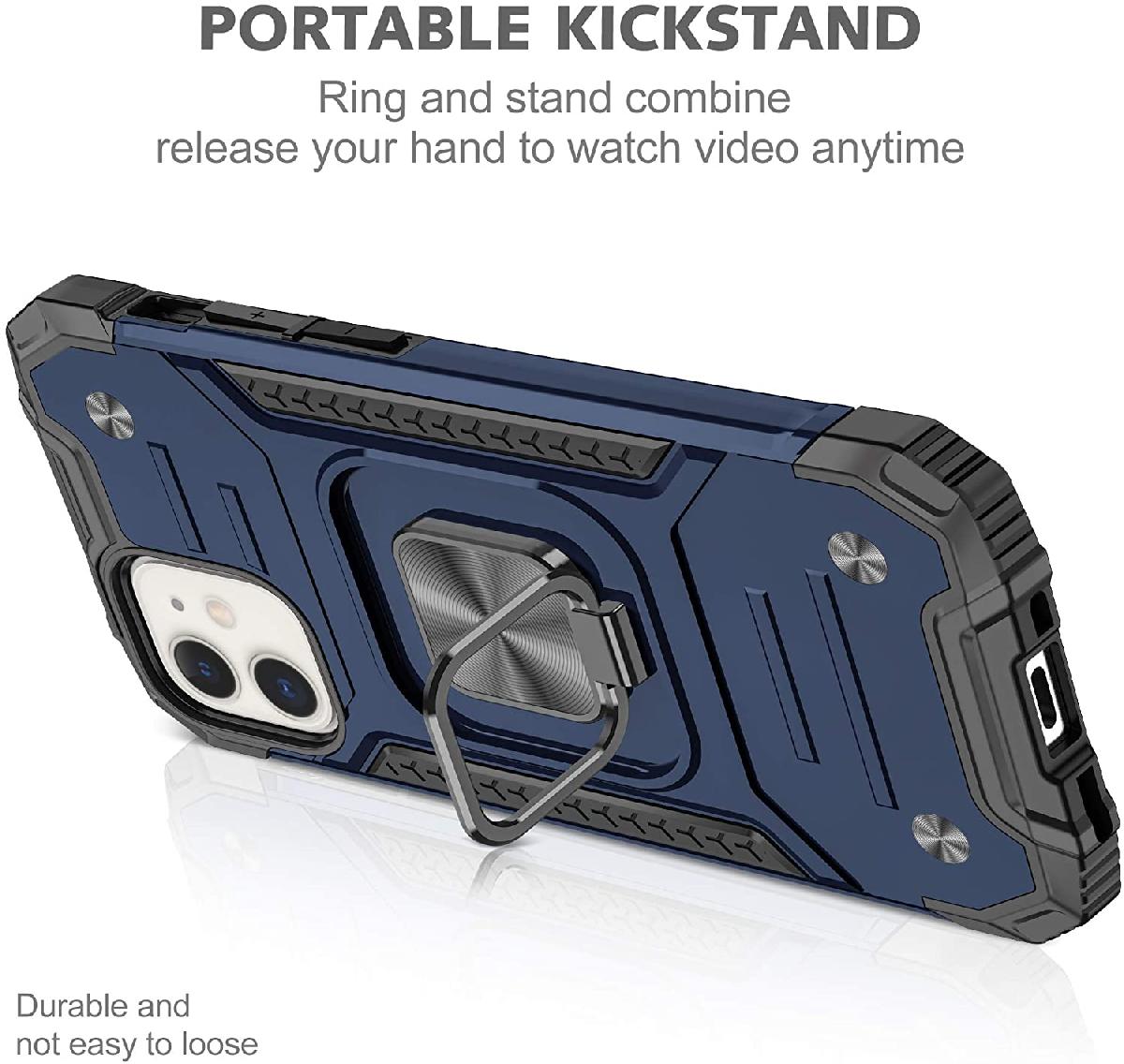 Iphone 7 / 8 / SE Square Ring Case Blue