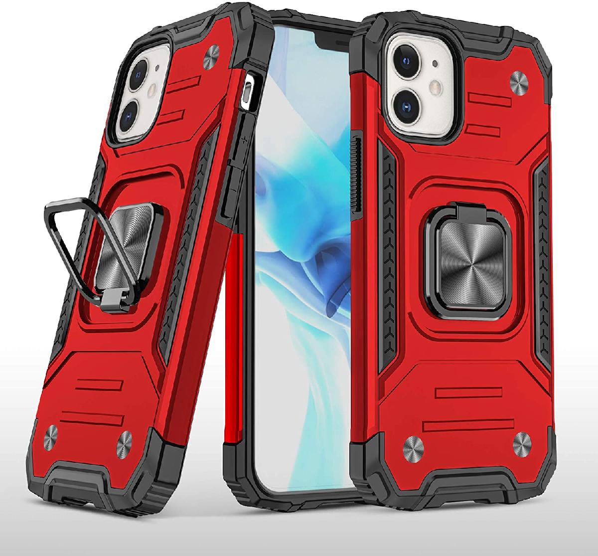 Iphone 7 / 8 / SE Square Ring Case Red