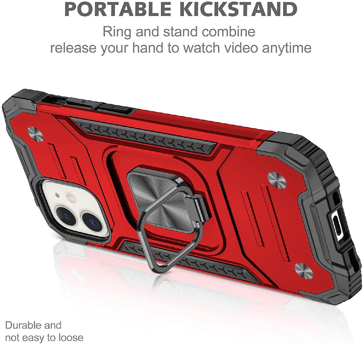 Iphone 7 / 8 / SE Square Ring Case Red