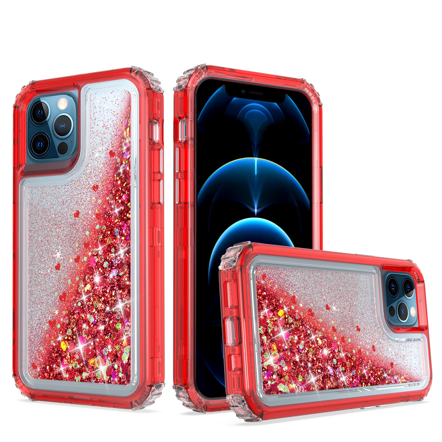 Iphone 13Pro (6.1 Inch) Water Floating Case Red