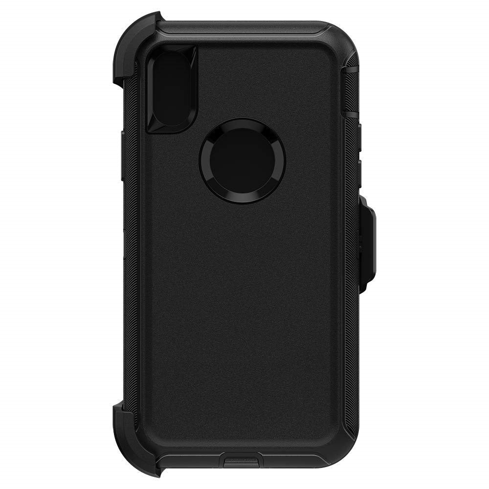 Iphone Xs Max Full Protection Heavy Duty Construction Case In Black