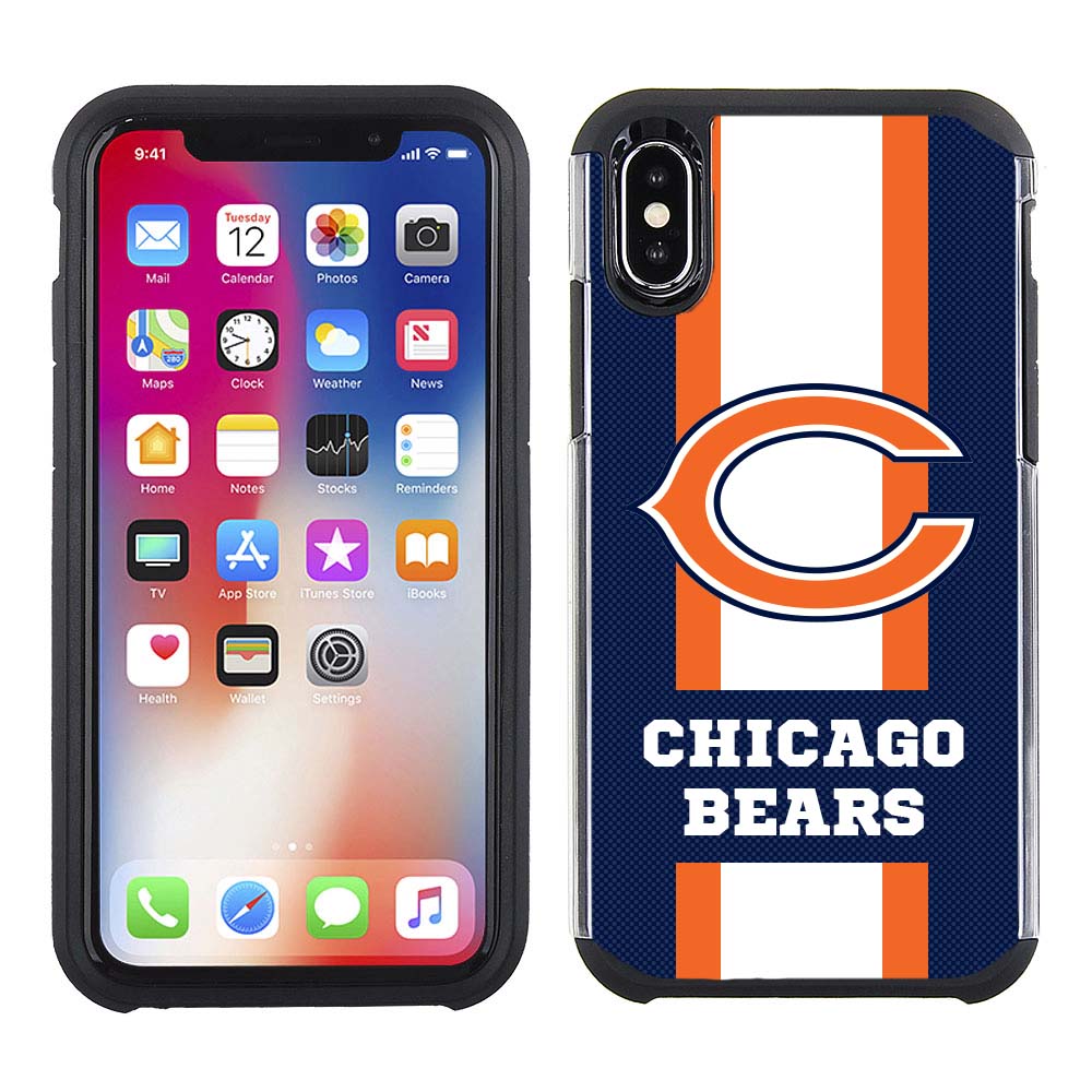 Iphone Xs Max Licensed Team Case GW Stripe NFL Chicago Bears