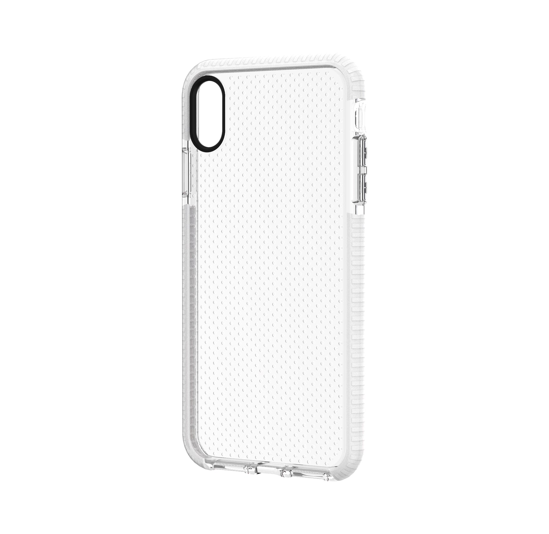 Iphone Xs Max Clear TPU case with border White