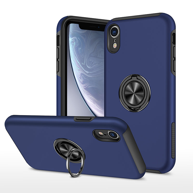 Iphone XR Round Ring Case Navy