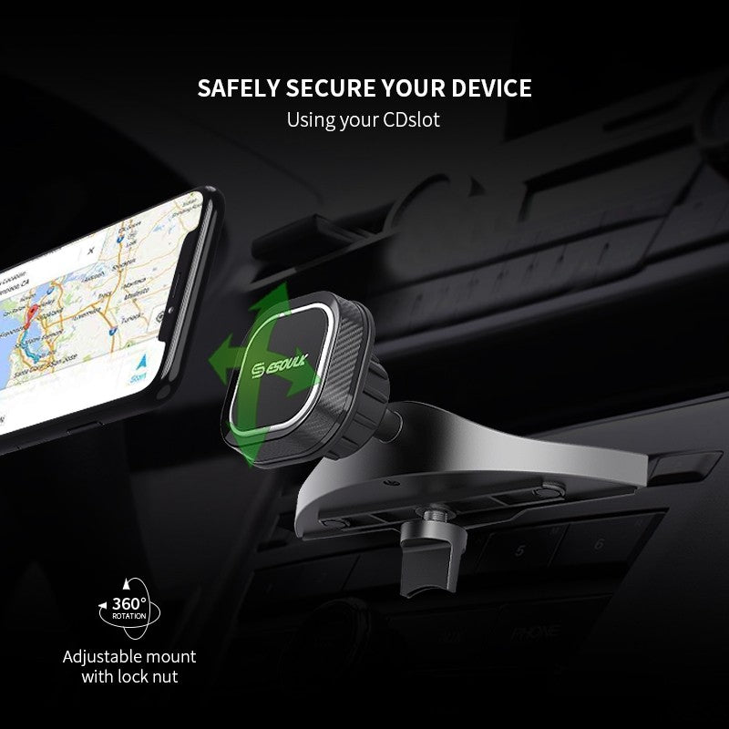 Esoulk - Universal Magnetic Holder - CD Slot Car Phone Holder