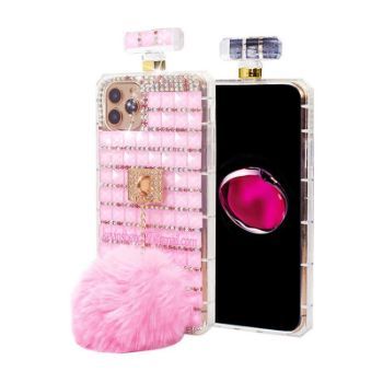 Iphone 13 (6.1 Inch) Perfume Bottle Diamond Case Baby Pink