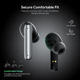 Esoulk - Noise Reduction Wireless Earbuds with Charging Case [EK-5004BK] - Black