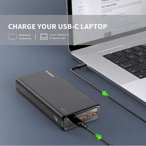 ESOULK - 20,000mAh PD 20W QC 22.5W Fast Charge Power Bank [EP29] - Black