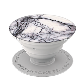 PopSockets: Collapsible Grip & Stand for Phones and Tablets - White Marble