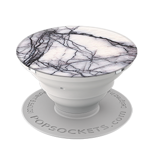 PopSockets: Collapsible Grip & Stand for Phones and Tablets - White Marble