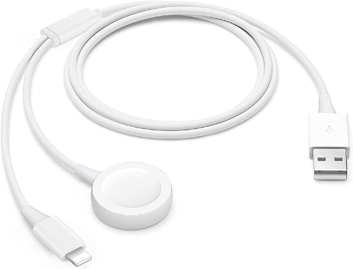 Apple Watch and Lightning USB 2-in-1 Charger White