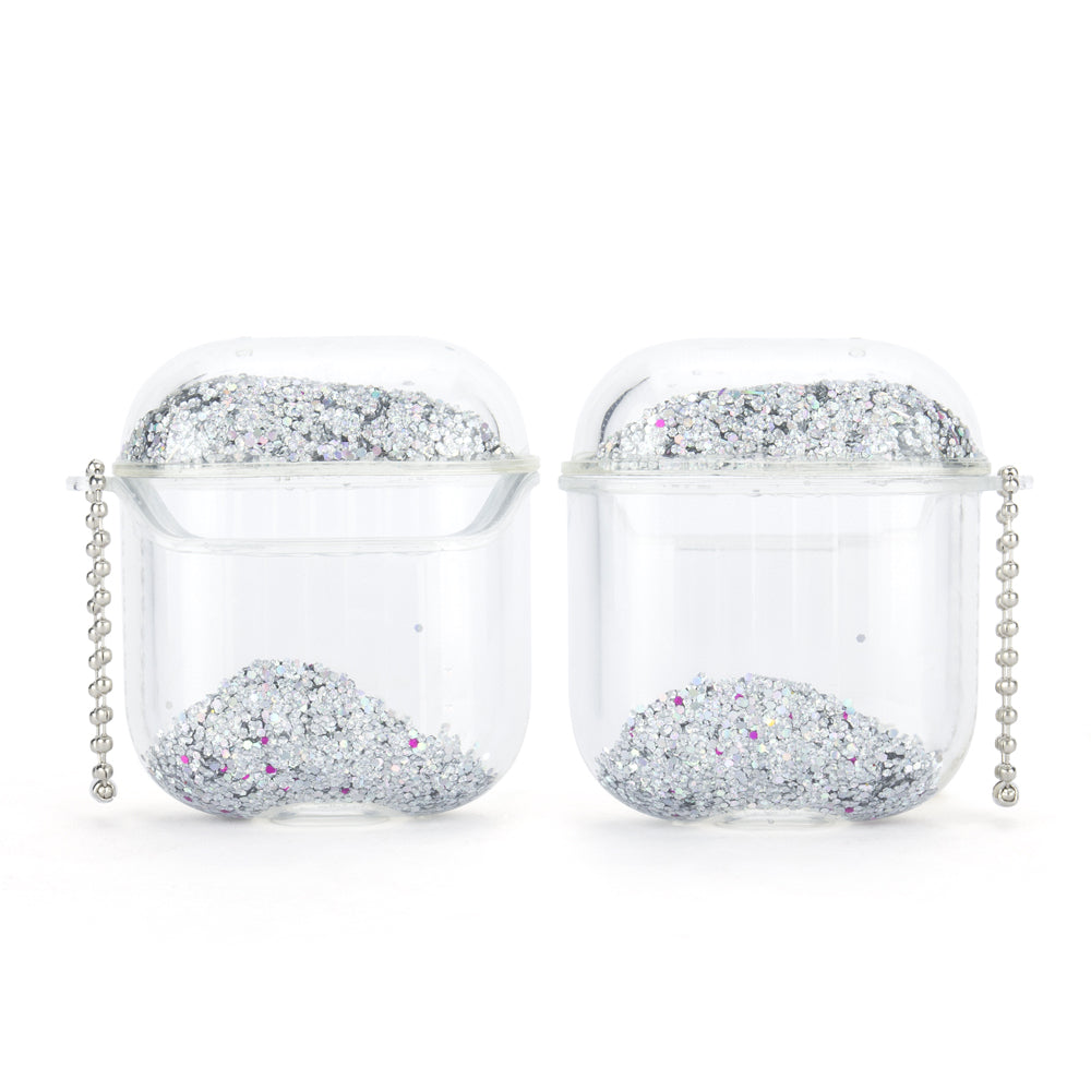 Airpod 1/2 Sparkles Floating Case Silver