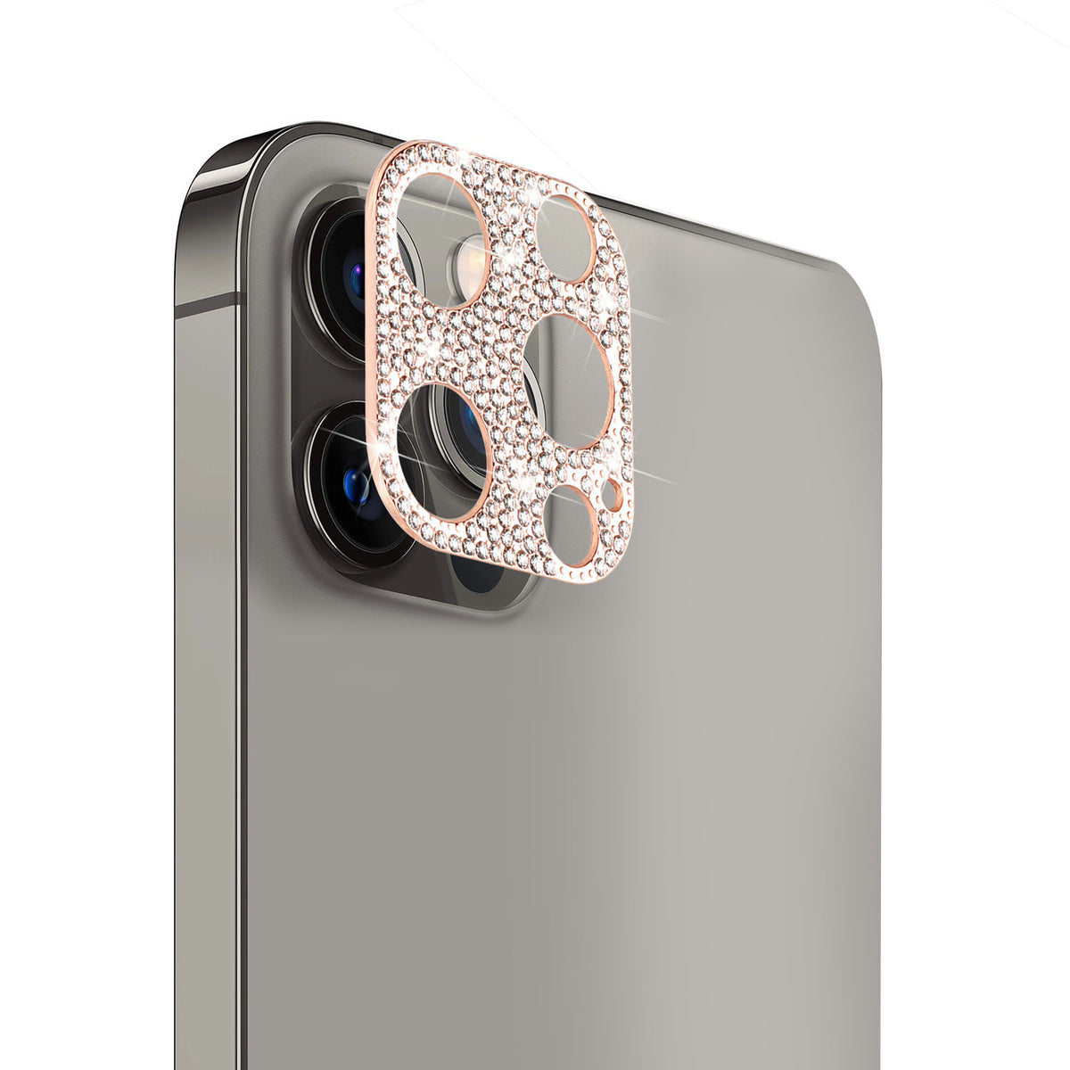 Iphone 13 / 13Mini ( 6.1 Inch) Back Camera Lens Cover Diamond Rose Gold