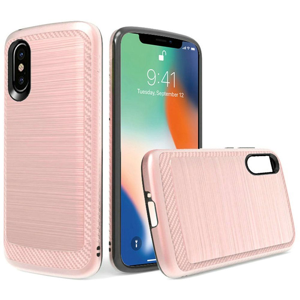 Iphone Xs-Max (6.5Inch) Brushed Case -Rose Gold
