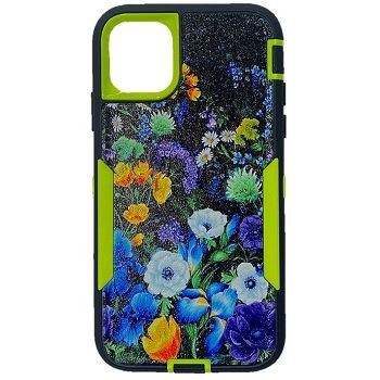 Iphone 12Pro Max ( 6.7 Inch) Tough Case with Design Flowers