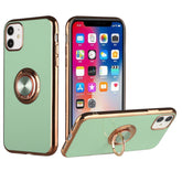 Iphone 12 / 12Pro (6.1Inch) Chrome Ring Case Light Green