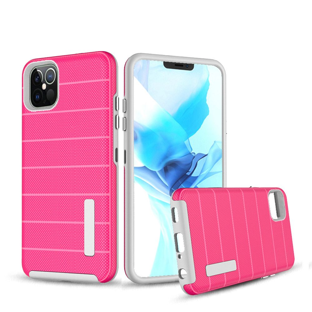 Iphone 12Pro Max (6.5 Inch) Matt Brushed Case In Hot Pink