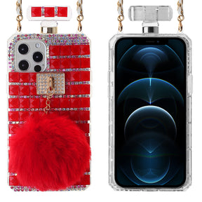 Iphone 11 (6.1 Inch) Perfume Bottle Diamond Case Red