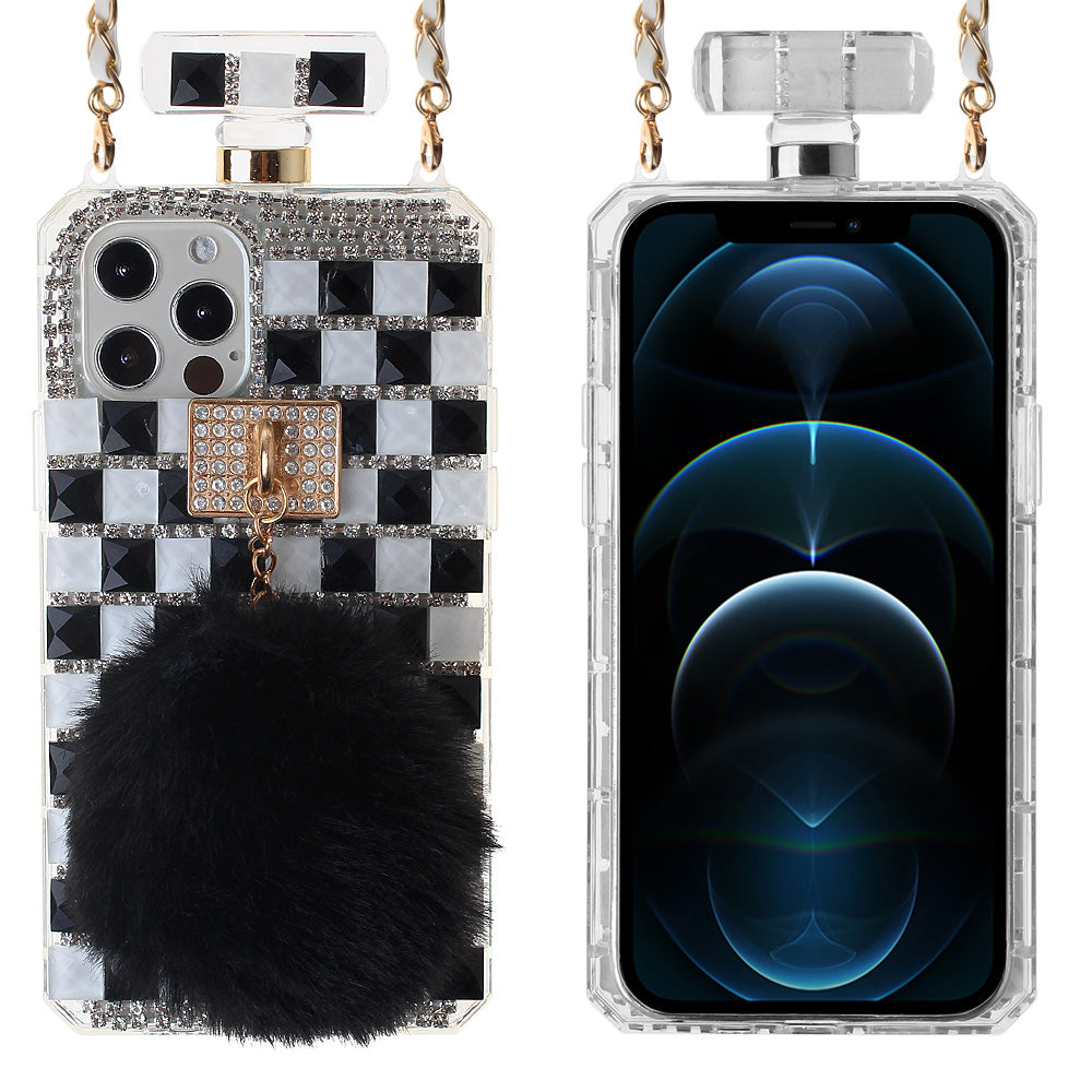 Iphone 7 / 8 SE Perfume Bottle Case - Black White