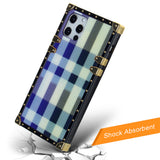 Iphone 12 / 12Pro (6.1 Inch) Checkered Design Case Grey