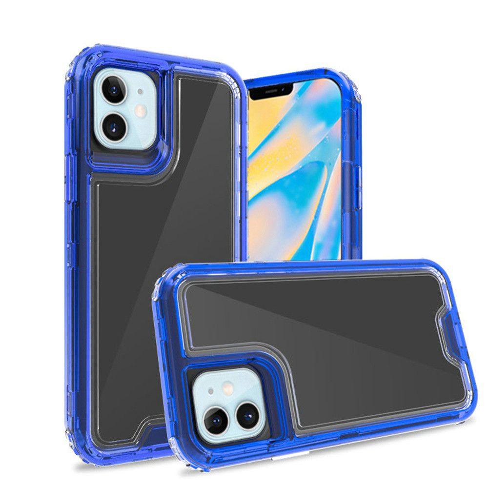 Iphone 12Mini (5.4 INCH) Hard Tpu Case Clear Blue