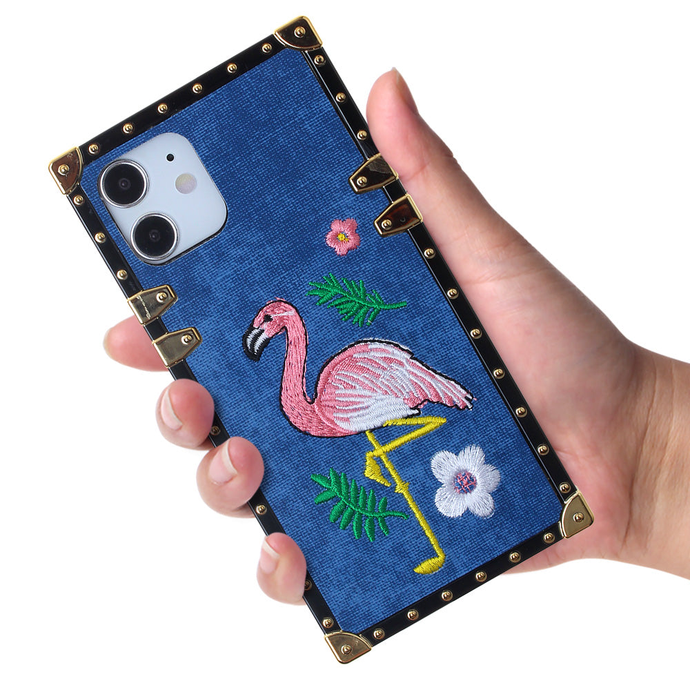 Iphone 12 / 12Pro (6.1 Inch) Fabric Design Case Flamingo