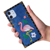 Iphone 12 / 12Pro (6.1 Inch) Fabric Design Case Flamingo