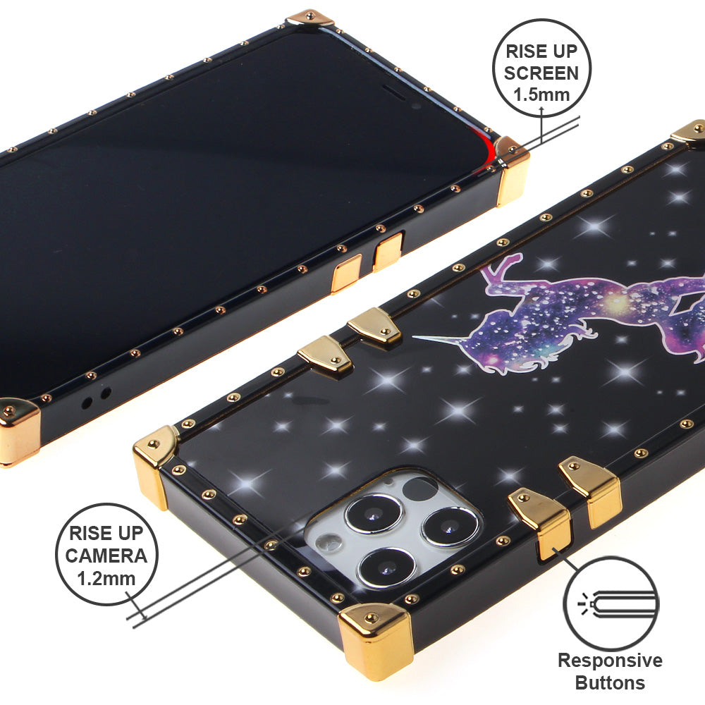 Iphone 12Pro Max ( 6.7 Inch) Design Case Unicorn On Black