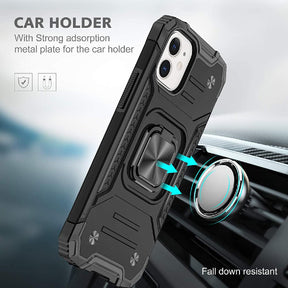 Iphone 7 / 8 / SE Square Ring Case Black