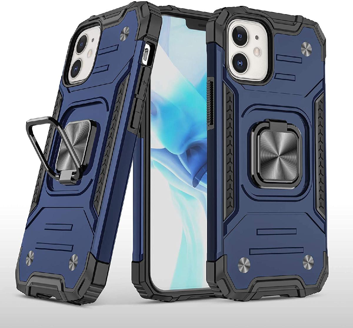 Iphone 7 / 8 / SE Square Ring Case Blue