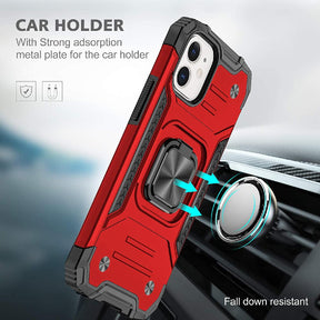 Iphone 7 / 8 / SE Square Ring Case Red