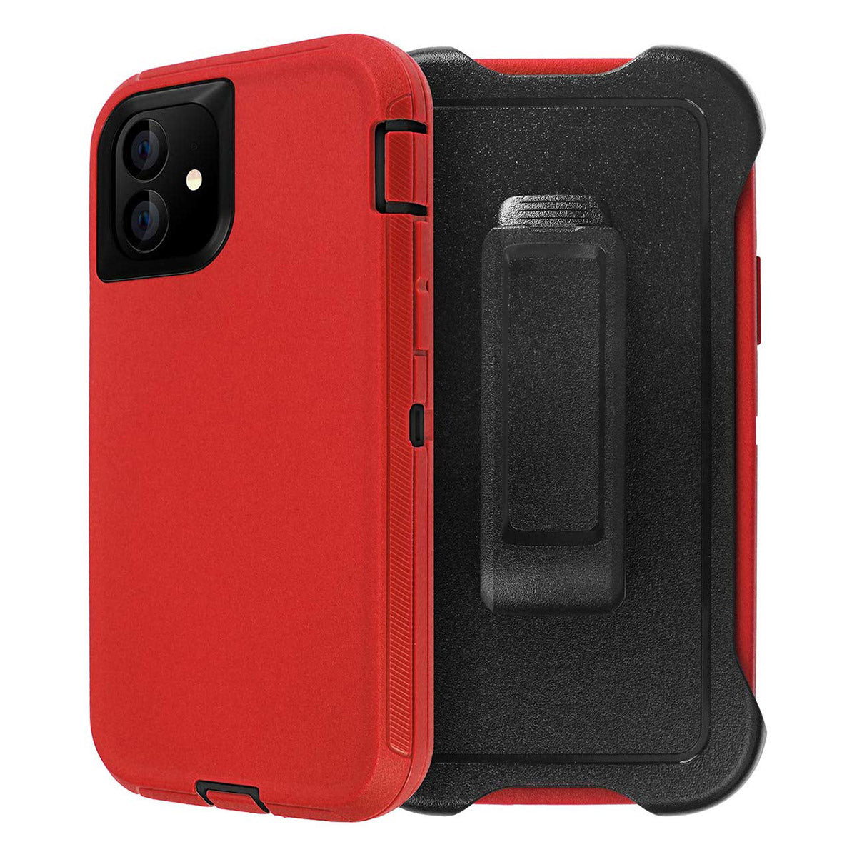 Iphone 13Pro Max (6.7Inch) Construction Case Red Black
