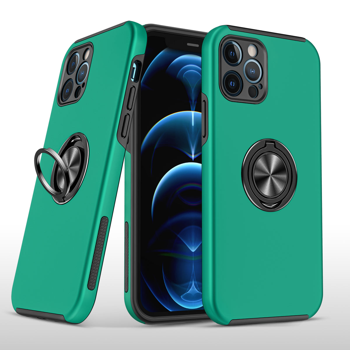 Iphone 13 (6.1 Inch) Round Ring Case Green