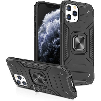 Iphone XR Square Ring Case Black