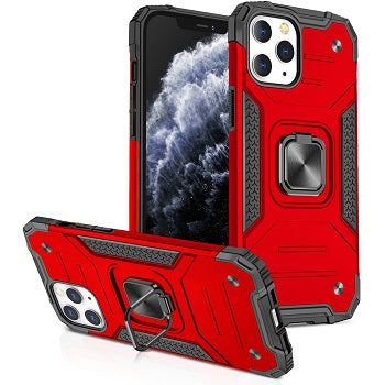 Iphone XR Square Ring Case Red