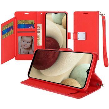 Iphone 13 (6.1 Inch) Wallet Flip Case with Card Slots Red
