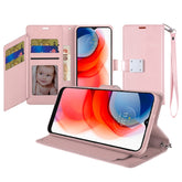 Iphone 13 (6.1 Inch) Wallet Flip Case with Card Slots Rose Gold